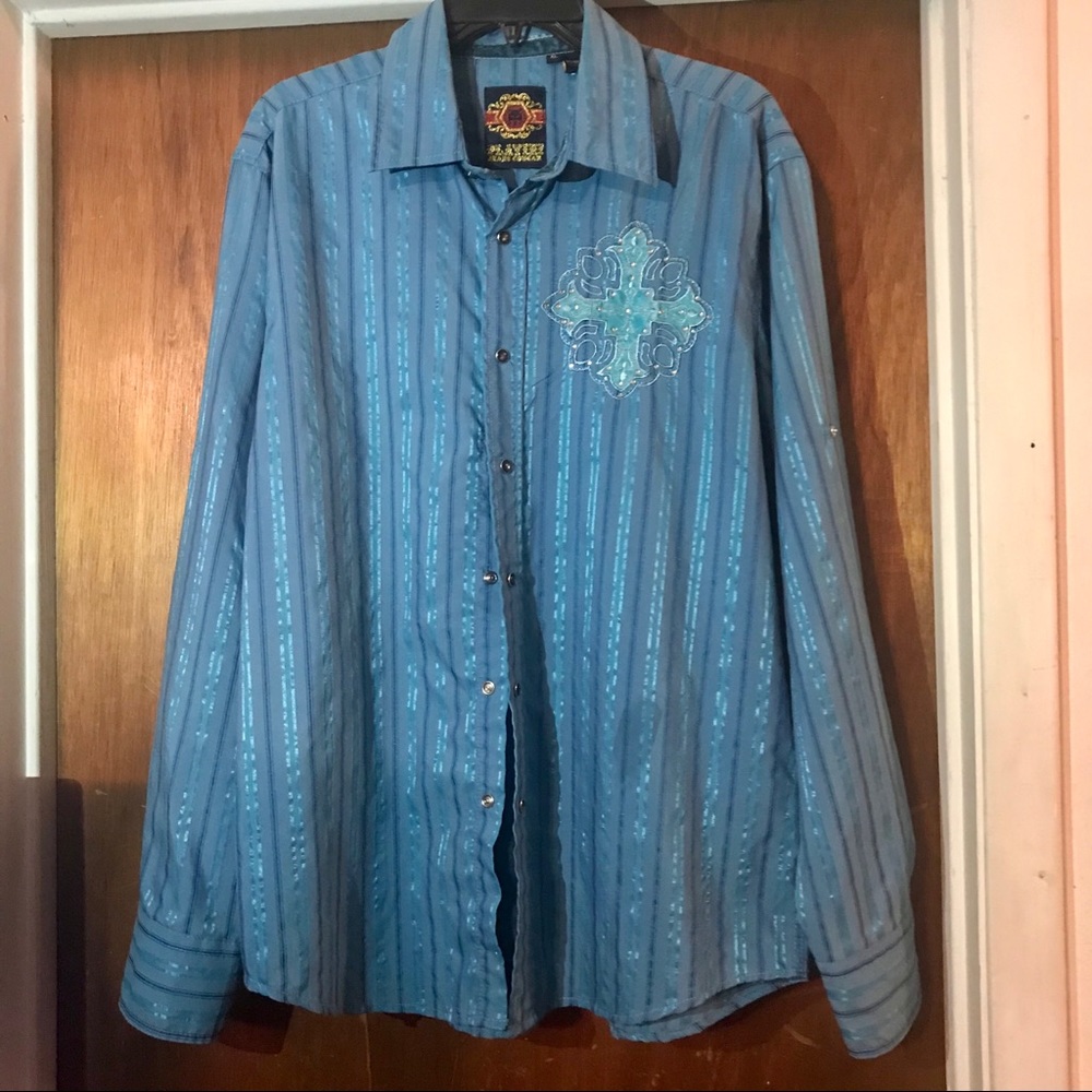 PLATINI JEANS COUGAR LONG SLEEVE DRESS SHIRT